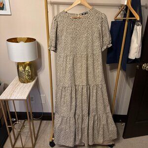 Leopard print maxi dress